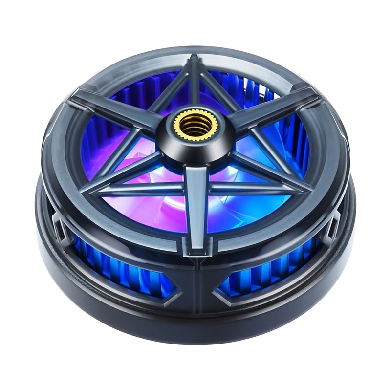 S6X Phone Cooler Magnetic Phone Radiator Portable RGB Lighting Phone Semiconductor Radiator With Back Clip